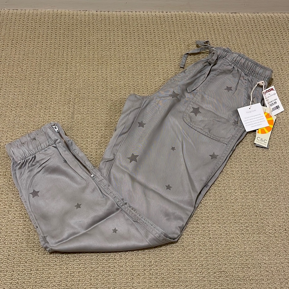 C&C California star printed joggers- size small
